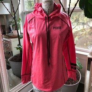 Hooded Pink Running Sweatshirt